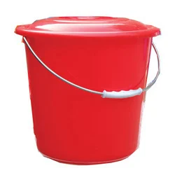 Pavan Plastic Bucket with Metal Handle + Lid