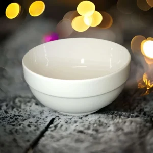 Porcelain White Round Bowl 6.5"