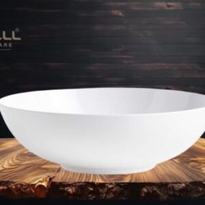 Round Open Serving Bowl - Large 8.25" White