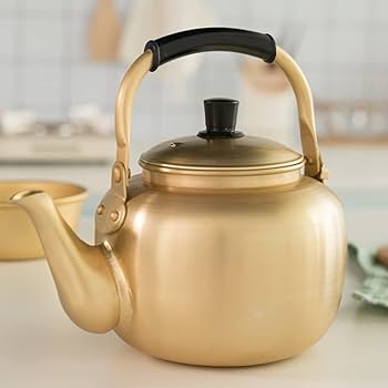 Aluminium Yellow Tea Kettle